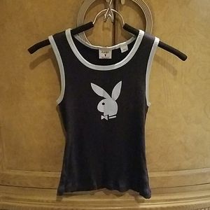 Playboy tank top navy blue